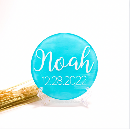 Baby Name Plate