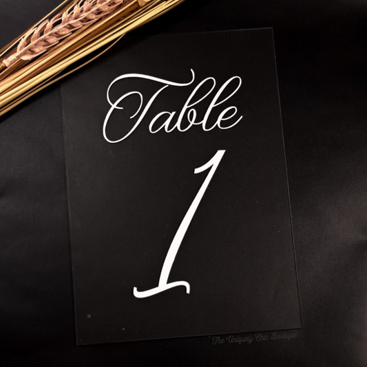 Table Numbers